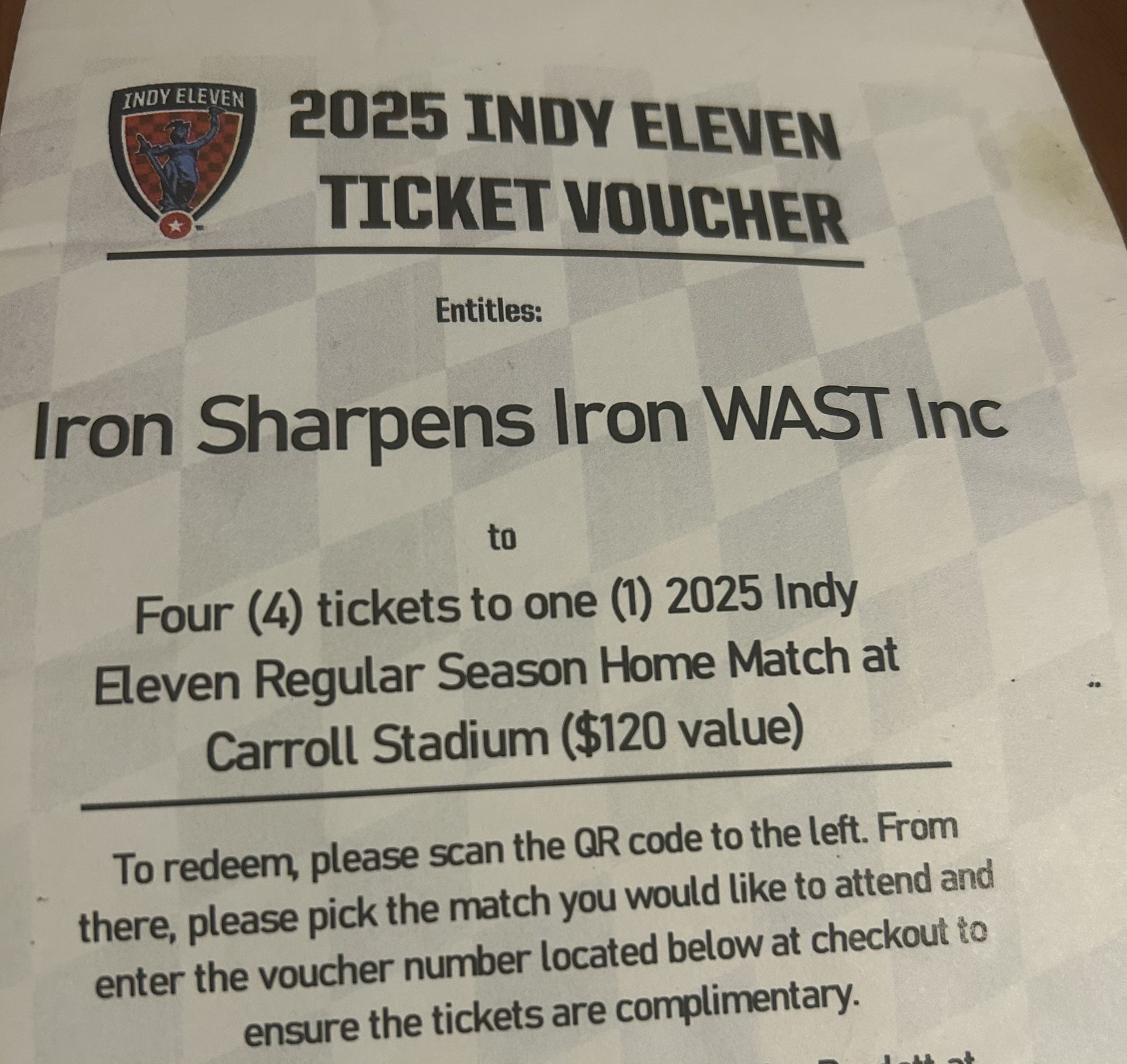 4 Tickets for Indy Eleven