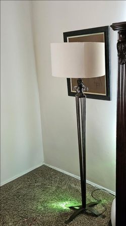 Wrought iron floor lamp