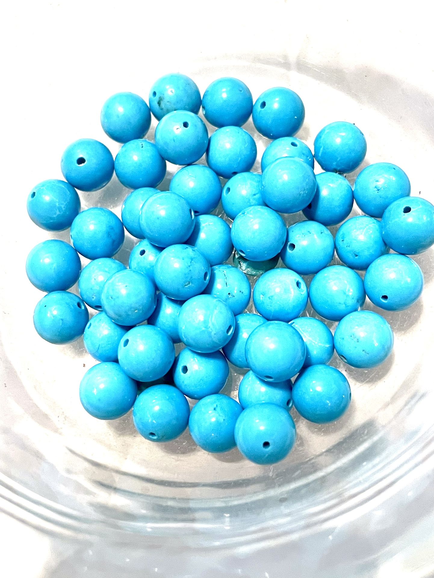 Large Lot Of Turquoise Beads!