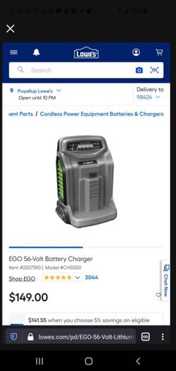Ego Power+ Rapid charger