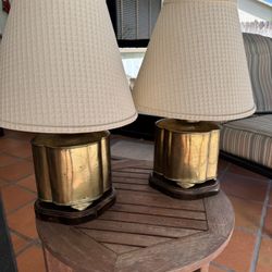 Pair Of antique Frederick Cooper Lamps 