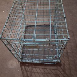 Dog crate blue