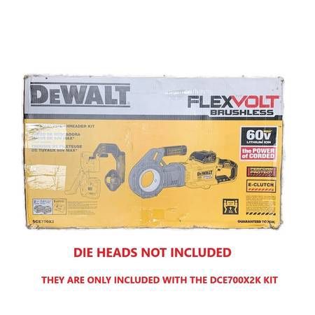 DEWALT DCE700X2 FLEXVOLT 60V MAX Cordless Pipe Threader Kit