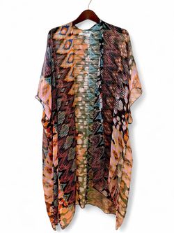 Salty Lemon Swim Cover Up Kaftan Dress One Size Sheer
