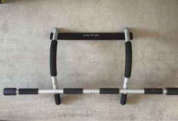 Ally Peaks Pull Up Bar for Doorway | Thickened Steel Max Limit 440 lbs Upper Body Fitness Workout Bar| GOOD CONDITION LIKE NEW