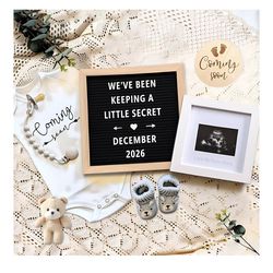 Canlierr 9 Pcs Pregnancy Announcement Set Maternity Reveal Ideas