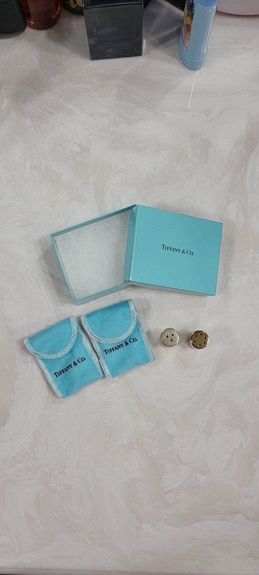 Vintage Tiffany & Co Mini Salt and Pepper Shakers