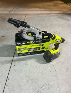 New RYOBI 40V HP Brushless EZClean 600 PSI 0.7 GPM Cold Water Electric Power Cleaner (Battery Not Included)