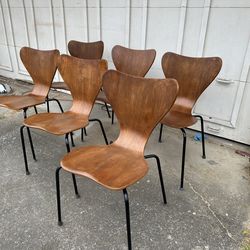 Danish walnut chairs