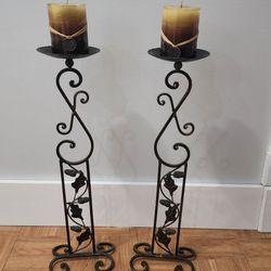 Set of floor candlesticks
