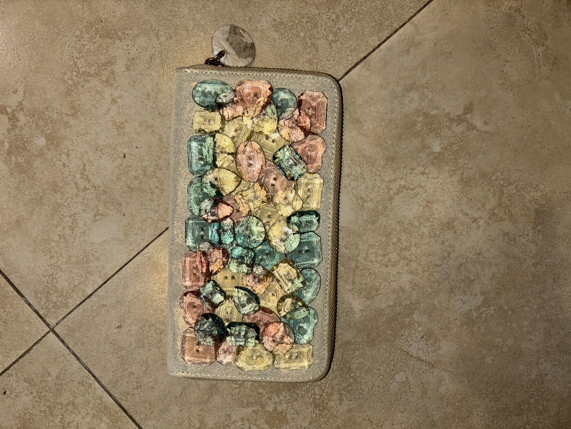 NEW DEUX LUX COLORFUL GEMSTONE PURSE