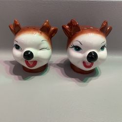 Deer salt and pepper shakers