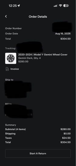 Tesla Model Y Gemini Wheel Covers Set of 4