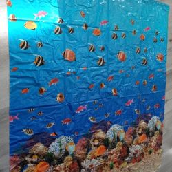 Shower Curtain and Welcome Flag