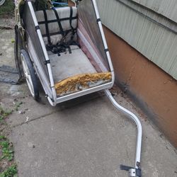  Used Canadian Rare Unique Bike Cart Trailer Big Mag Tires