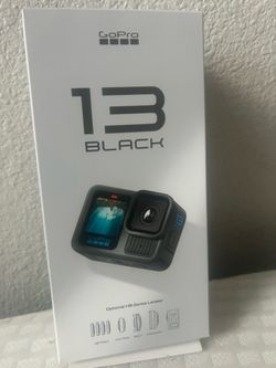 Go pro 13 black with accessories and bigger lens