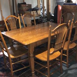 Light Oak Dining Room Set