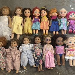 Big Mixed Doll Lot – Barbie, Disney, American Girl Style 