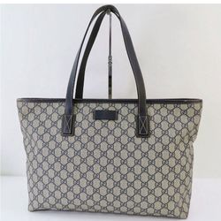 Iconic GG Supreme Large Tote - Navy