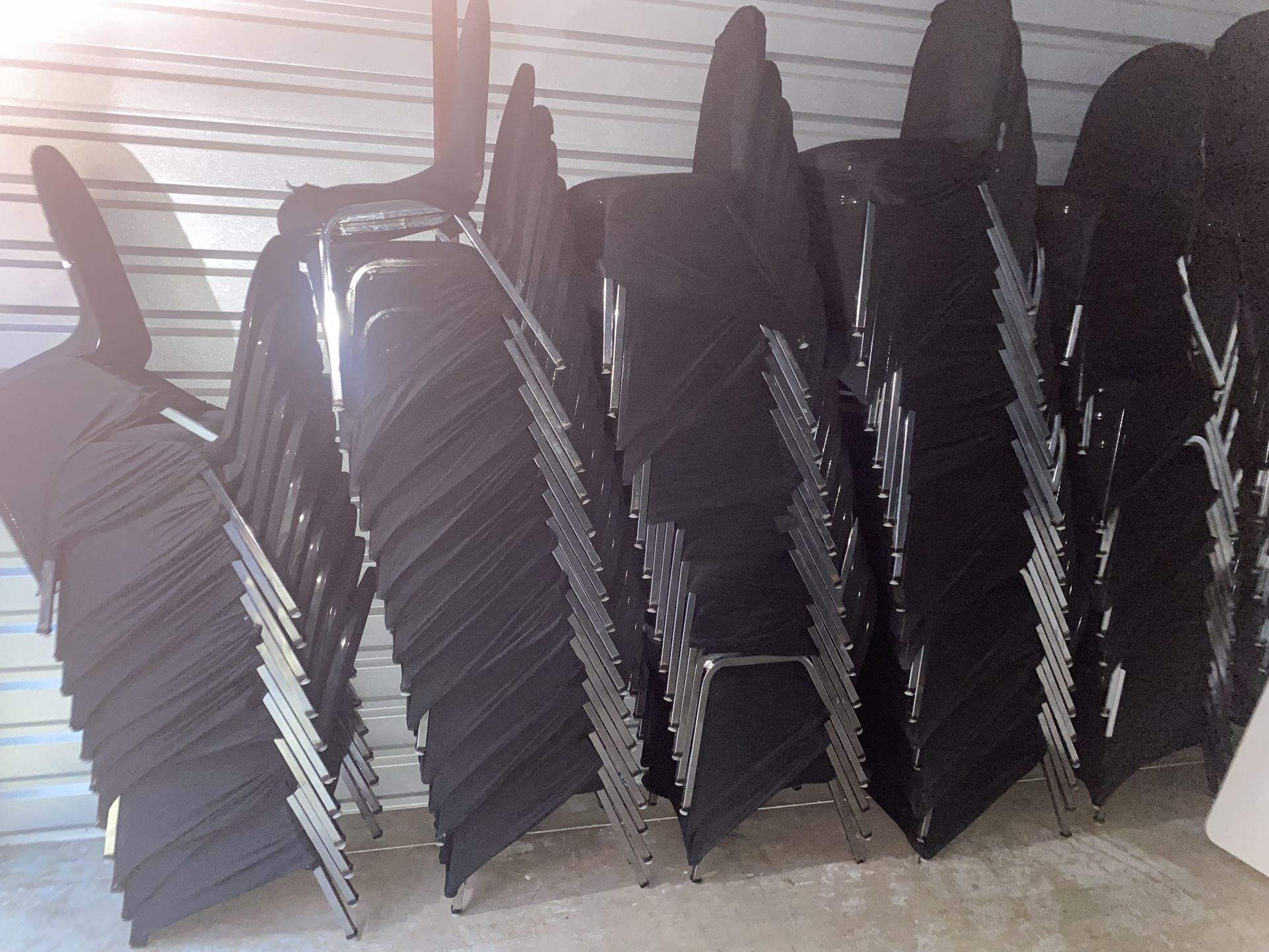 100 Banquet chairs With covers