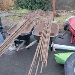 3/4 In Rebar, 9-10 Ft Lengths , $ 10 Ea. I Have Around 40 Peices.