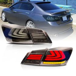 13-17 Honda Accord 9th Gen Sedan Vland LED Tail Lights With Sequential Turn Signal