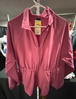 Women Woven Peplum Jacket - All In Motion Large