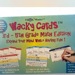 Math Card 3rd-5th Grade. 