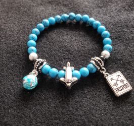 Women's turquoise handmade bracelet