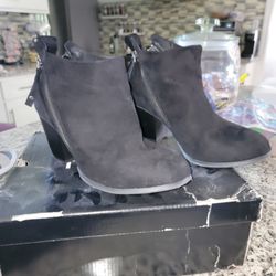 Womens Black Booties Torrid Boots Size 8.5W