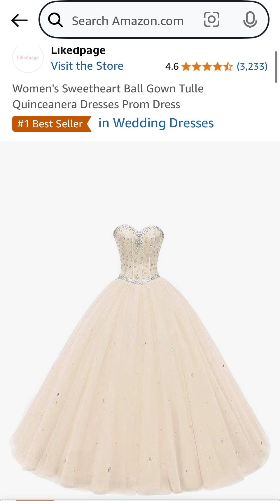 Quinceanera Ball Gown
