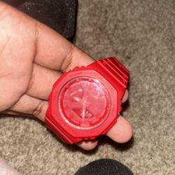 G-Shock Watch Red