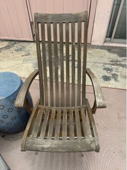 2 teak chairs