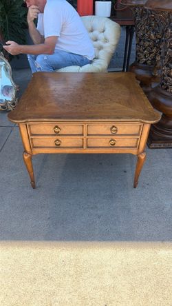 Mastercraft solid barrel wood table