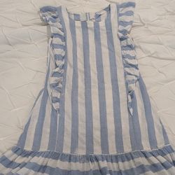 Stripe dress blue sz S