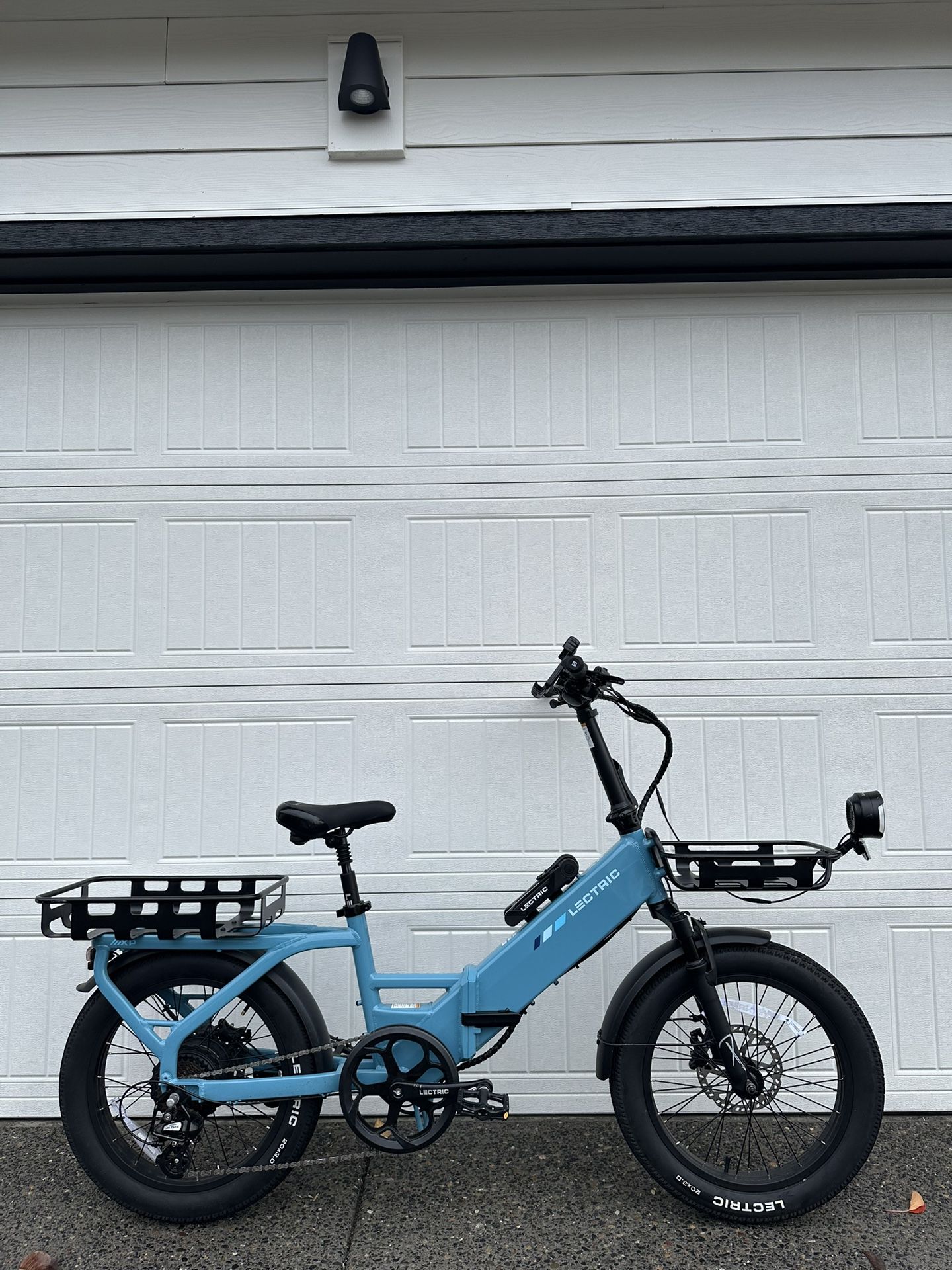 Lectric XP4 Foldable eBike Step-Thru β’ Raindrop Blue β’ Long-Range β’ Only 117 Miles Electric Bike