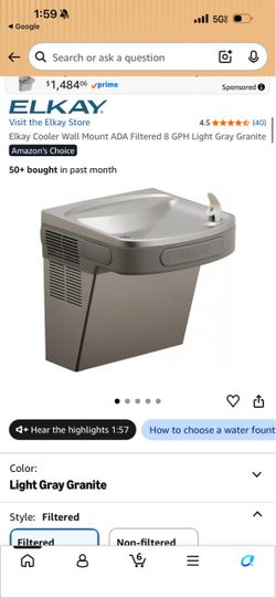 Elkay water cooler wall mount 2