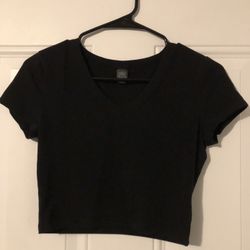 Wild Fable Black Womens size Small Crop Top