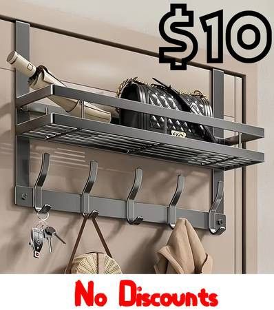 (NEW) Over The Door Clothes Hanger