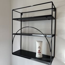 Black Metal Shelf 