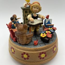 Vintage ANRI WOODEN MUSIC BOX PLAY: “My Favorite Things”