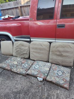 All patio chairs cushions lot only 5$ cojines para SILLA DE PORCHE
