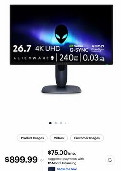 Alienware gaming monitor
