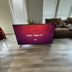 65” 4K TCL Roku Smart Tv With New Backlights