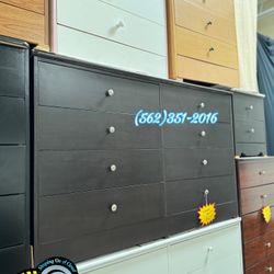 Eight Drawer Espresso Cafe Cajonera Dresser Chest Tv Stand 