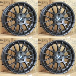 Set of 19” Inch BMW M Competition 359M Style 19x8.5/9.5 Satin Black Wheels Rims 5x120