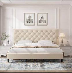 Modern Upholstered Platform Bed