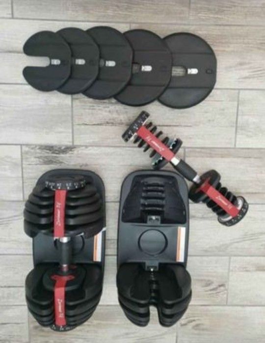 Brand New Adjustable Dumbbells Set 5-52.5 Lbs 
