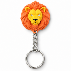 3D Printed Lion Head Keychain