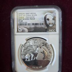 2015 silver 1 oz panda